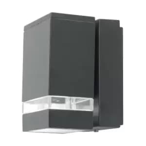 Image of Jannik LED 2 Light Outdoor Wall Light Graphite IP44