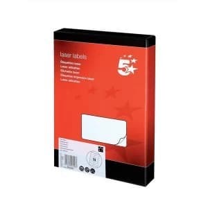 Image of 5 Star Office Multipurpose Labels Laser 14 per Sheet 99.1x38.1mm White 3500 Labels