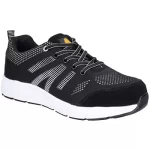 Image of Amblers Safety Mens FS714 Bolt Suede Overlay Trainer (12 UK) (Black) - Black