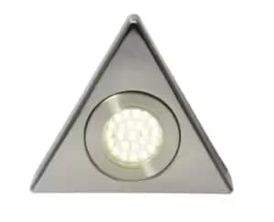 Image of Forum Lighting 1.5W Culina Fonte LED Triangle Surface Light Brushed Satin Nickel 6000K - CUL-25219