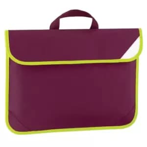 Image of Quadra Enhanced-Vis Book Bag - 4 Litres (Pack of 2) (One Size) (Burgundy)