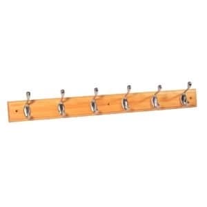 Image of BQ Ash satin nickel effect Hook rail H15mm W70mm L685mm