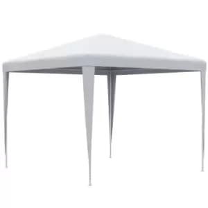 Image of Outsunny 2.7m x 2.7m Garden Gazebo Marquee Party Tent Wedding Canopy Outdoor, White