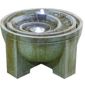 Image of Kelkay Fossil Water Feature with LED Lights