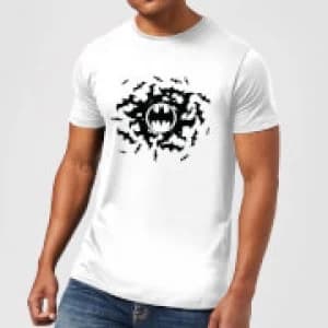 Image of DC Comics Batman Bat Swirl T-Shirt - White - 3XL