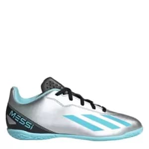 Image of adidas X.4 Indoor Court Trainers Childrens - Silver