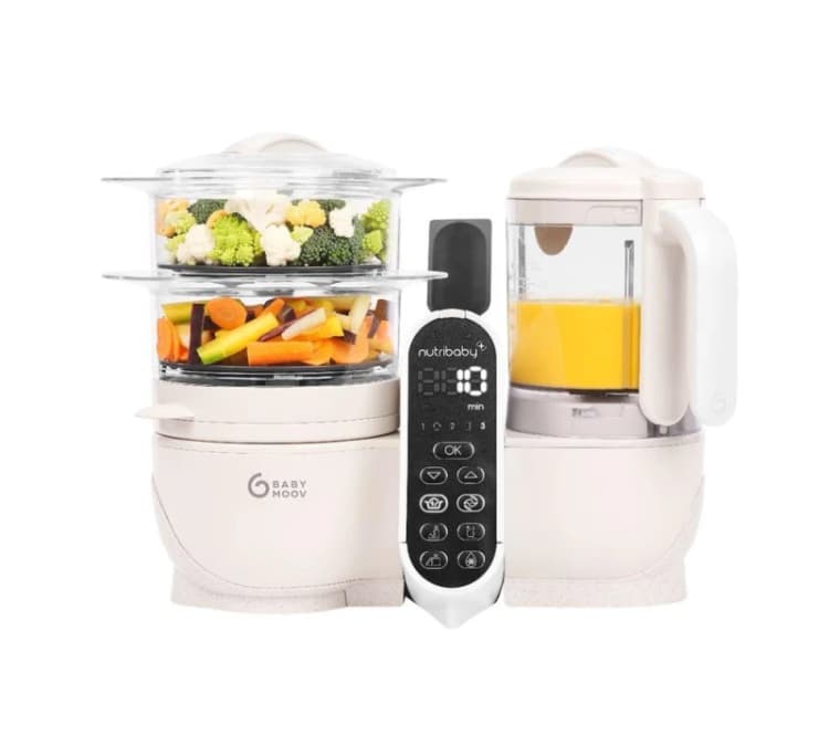 Image of BABYMOOV Nutribaby() 6-in-1 Baby Food Maker - Mineral Beige 3661276180109