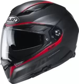 Image of HJC F70 Feron Helmet, black-red, Size 2XL, black-red, Size 2XL
