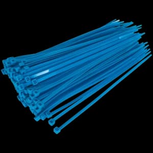 Image of Genuine SEALEY CT20048P100B Cable Tie 200 x 4.8mm Blue Pack of 100
