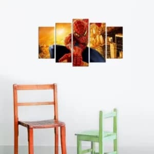 Image of 5MDFCO-17 Multicolor Decorative MDF Painting (5 Pieces)