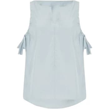 Image of Label Lab Jasmine rouched swing tank - Blue