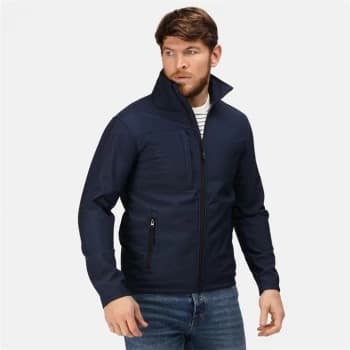 Image of Regatta Octagon II 3 Layer Sotshell Jacket - Navy(SlGrey)