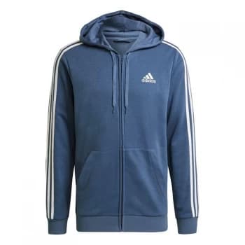 Image of adidas adidas Mens Full Zip Track Top Hoodie - Crew Blue