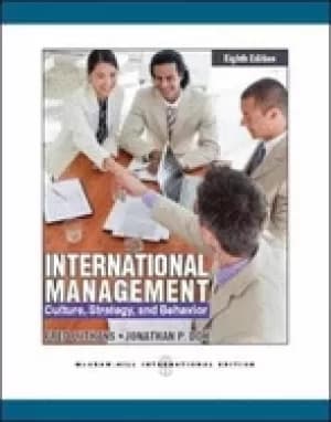 Image of international management culture strategy and behavior 8th edn