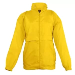 Image of SOLS Kids Unisex Surf Windbreaker Jacket (Water Resistant And Windproof) (5-6) (Gold)