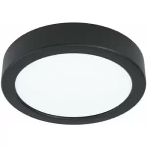 Image of Wall / Ceiling Light Black 160mm Round Surface Mounted 10.5W LED 4000K