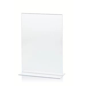 Image of Stand Up A4 Desktop Portrait Sign Holder Clear