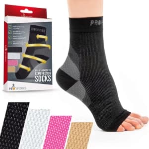 Image of ProWorks Plantar Fasciitis Socks - Large - Black