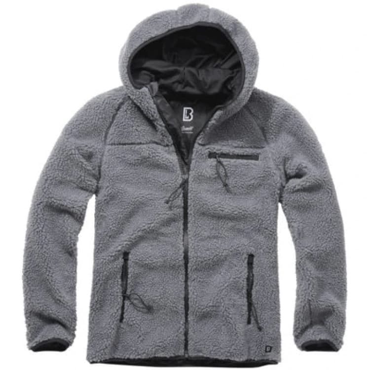 Image of Brandit Teddyfleece Worker Jacket Anthracite Size Xxxxxx Large