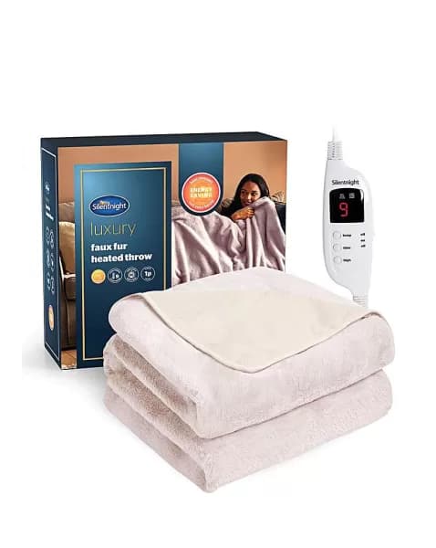 Image of Silentnight Luxury Faux Fur Heated Throw
