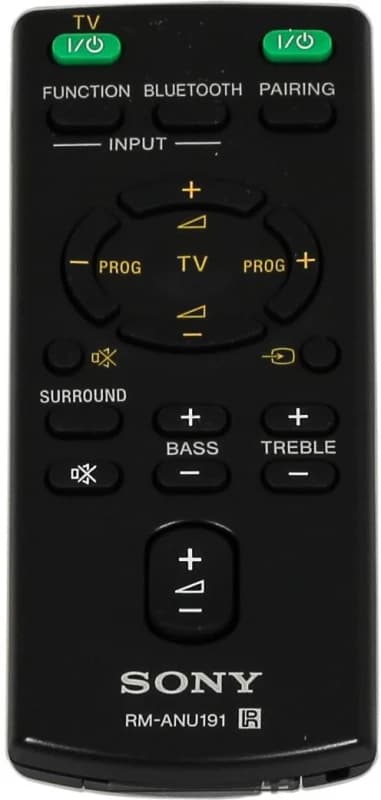 Image of Sony RM-ANU191 remote control Wired Press buttons