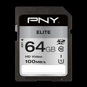 Image of PNY High Elite 64GB SDXC Memory Card
