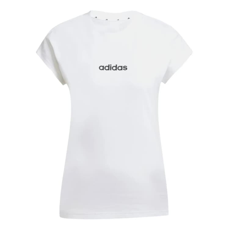 Image of Adidas Womens T-Shirt adidas Essentials Linear Blanc Female XS