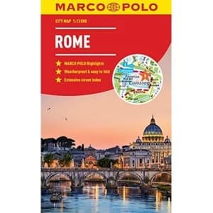 Image of Rome Marco Polo City Map - pocket size, easy fold, Rome street map Paperback / softback 2018
