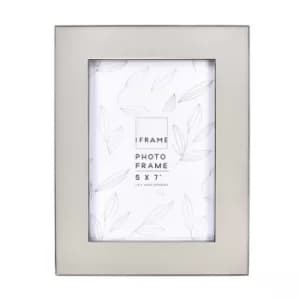 Image of iFrame Grey Epoxy with Silver Edge Photo Frame 5" x 7"