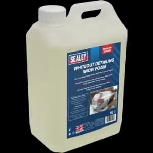 Image of Sealey Whiteout Detailing Snow Foam Car Shampoo 5l Pack of 1