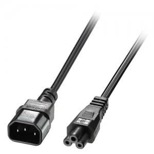 Image of Lindy 30341 power cable Black 2m C14 coupler C5 coupler