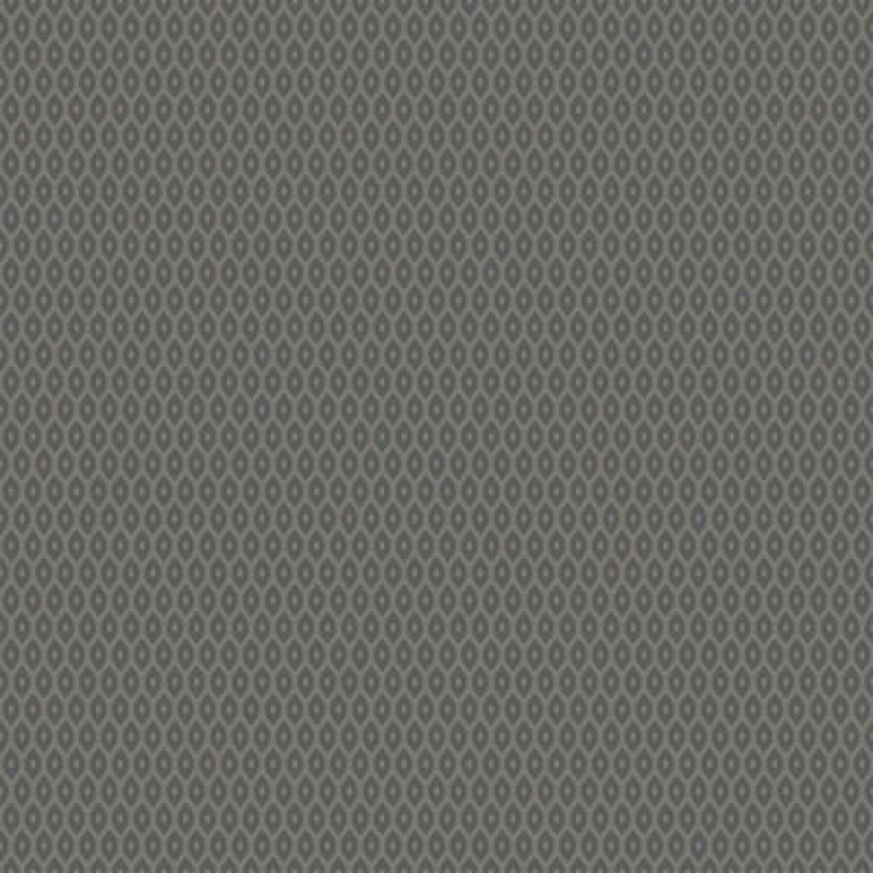 Image of Hoopla Walls Tiny Ogee - Charcoal 10M Wallpaper
