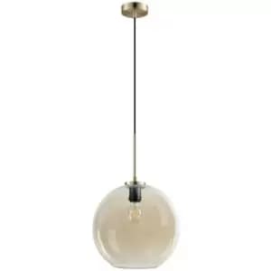 Image of Dyberg Larsen Loop Amber Pendant Ceiling Light 30cm