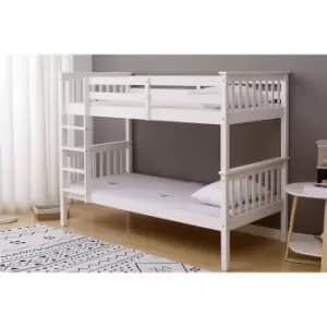 Image of Crazy Price Beds Flynn White Single Bunk Bed
