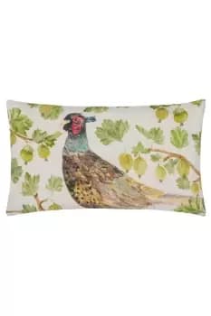 Image of Grove Pheasant Hand Painted Polyester Filled Cushion