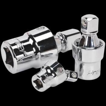 Image of Sealey 3 Piece Universal Joint Set