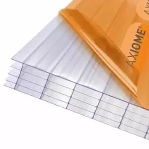 Image of Axiome Clear 25mm Multiwall Polycarbonate Roofing Sheet - 690 x 2500mm