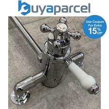 Image of Traditional Thermostatic Dual Control Exposed Shower Mixer Valve - 150mm Centres