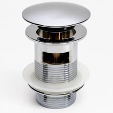 Image of Basin Click Waste Round Chrome Metal
