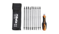 Image of 9 Reversible Screwdrivers 1 Accessory in Case - Beta Tools 1281BG/A9