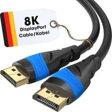Image of KabelDirekt 8K DisplayPort Cable 0.5m – High Speed DP Cable – Gold Plated –