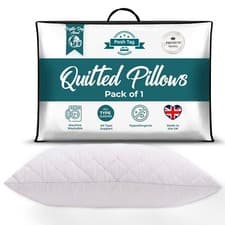 Image of Quilted Pillows Hotel Quality Bounce Back Deep Filled Pillows pack 1x2x4x6x8