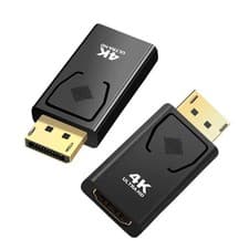 Image of DisplayPort to HDMI Adapter DP Male to HDMI Female Converter 4K 60Hz Plug Play