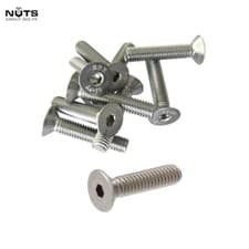 Image of M4 M5 M6 M8 M10 A4 STAINLESS STEEL COUNTERSUNK SCREW ALLEN KEY SOCKET BOLTS