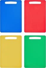 Image of Chef Aid Multi Colour Chopping Board Set, 35cm x 25cm (Pack of 4), Multi-pack