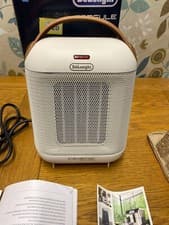 Image of DeLonghi Capsule Fan Heater in Cream HFX30C18.IW 70% GOOD PRICE