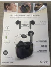 Image of Mixx StreamBuds ColourChroma Wireless Earbuds 2-Pack New Sealed