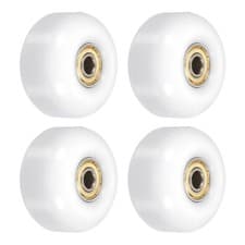 Image of 4pcs 52mm Skateboard Wheels with Bearings Street Wheels Cruiser 95A White Golden