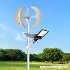 Image of 600W D.C 12V 5-Blade Lantern Wind Turbine Generator Vertical Axis Wind Power