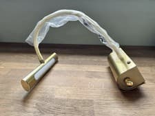 Image of Unused set of 4 Flexible Dimmable LED Wall Picture Lights Brass/gold